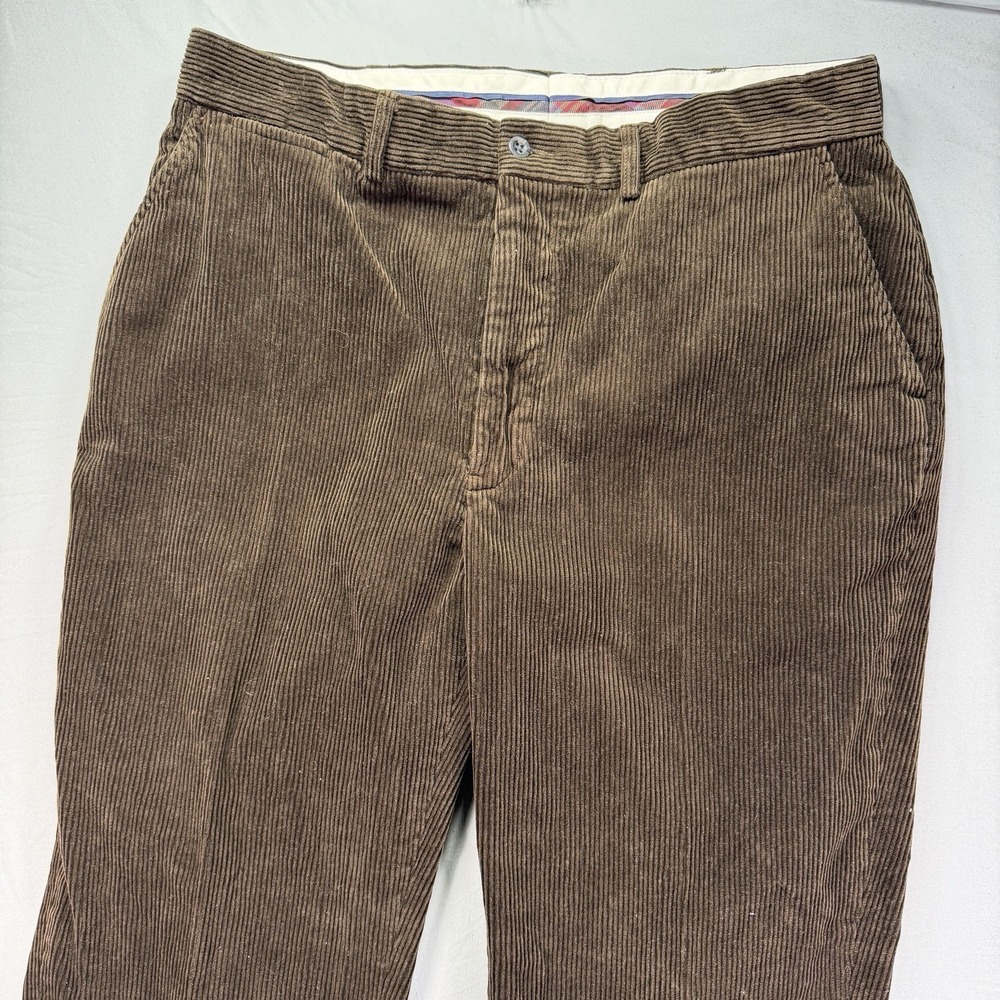 Polo Ralph Lauren Corduory Pants Mens 36x32 Brown Straight Leg Preppy Boat